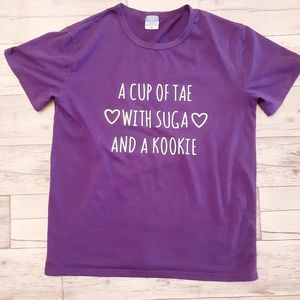 BTS Purple Oversized Tshirt